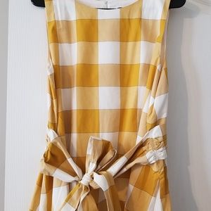 Ann Taylor Yellow Gingham Blouse